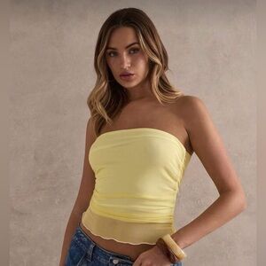 PacSun Light Yellow Tank Top